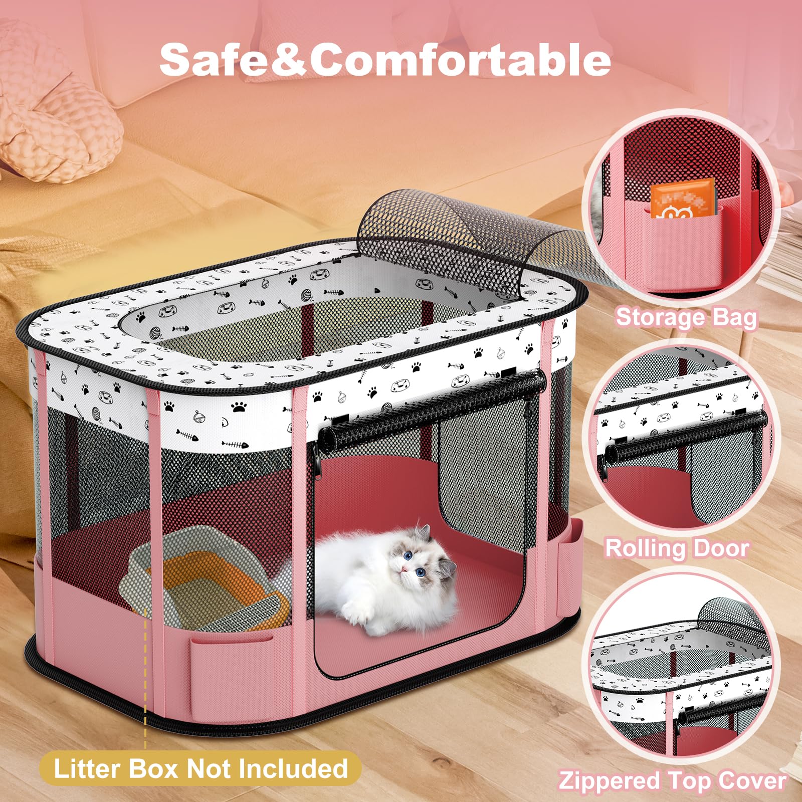 DESSELL 600D Oxford fabric with breathable mesh windows for ventilation
