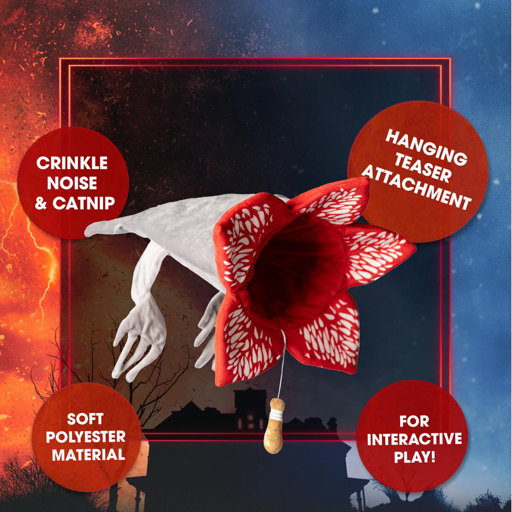 design LAB, Inc. Stranger Things catnip toy for indoor play and stalking.