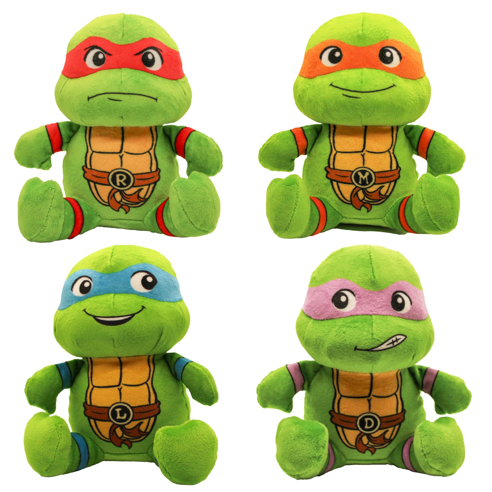 design LAB TMNT Donatello plush dog toy with squeaker for interactive play