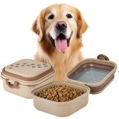 Desired Tools collapsible dog bowl 30oz highlights portable travel-ready design for pets.