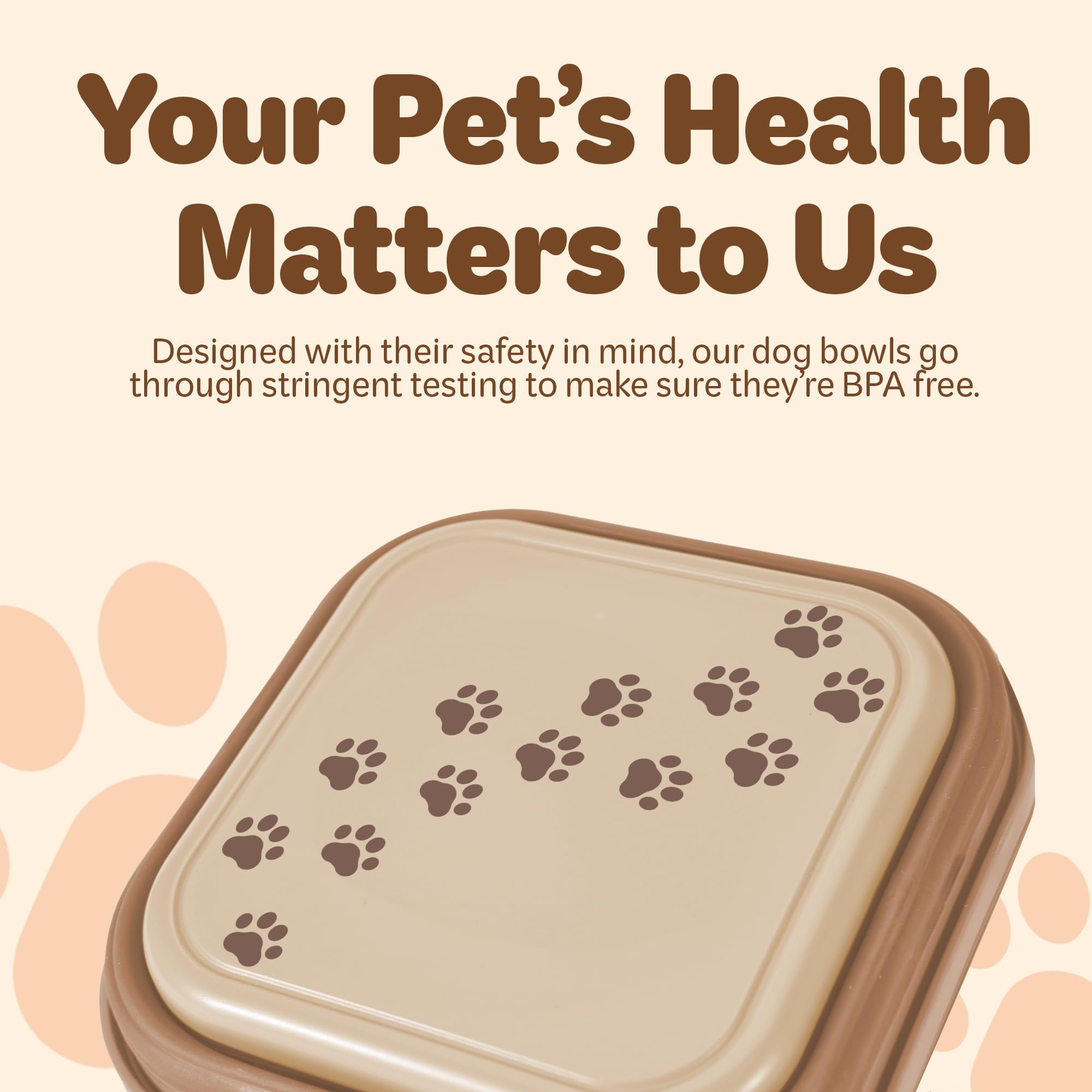 Desired Tools dual-compartment water bowl supports separate water and food areas.
