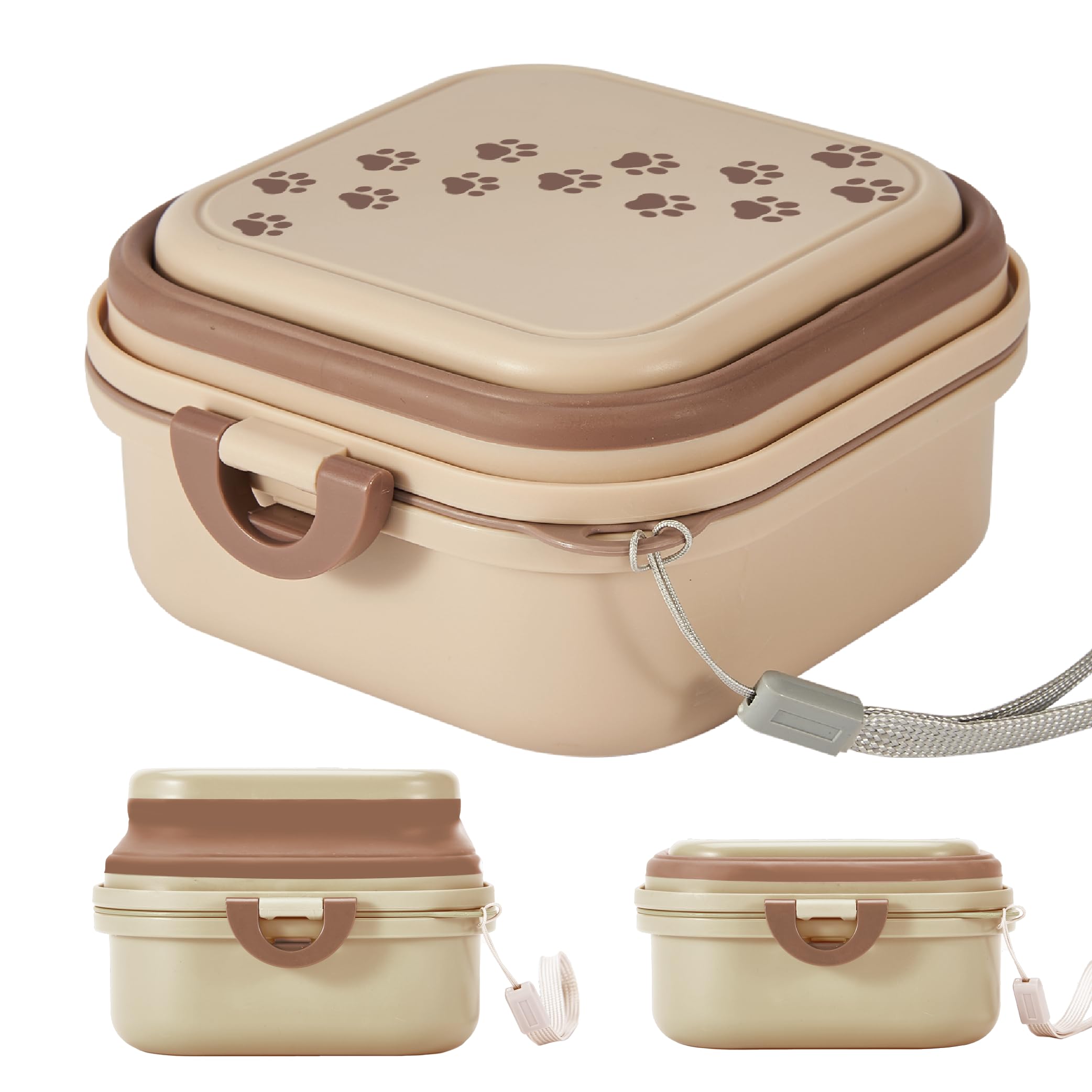 Desired Tools travel dog food bowl with lid keeps meals secure during outdoor adventures.