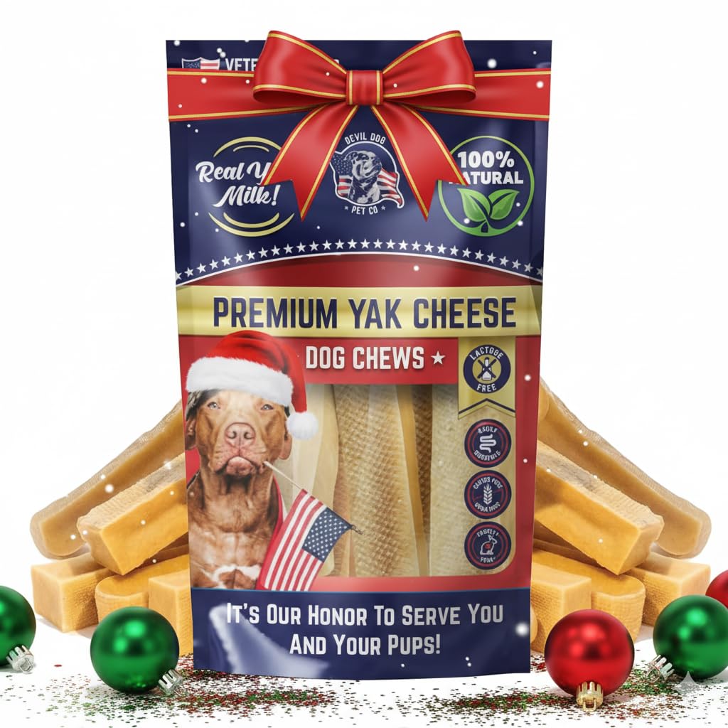 Devil Dog Pet Co Himalayan yak chews large-pack show a long-lasting chew for active dogs