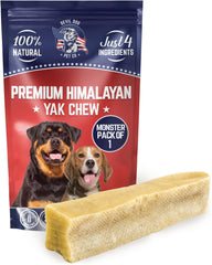 Devil Dog Pet Co Monster yak chew close-up showing rugged texture for long-lasting chew.