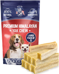 Devil Dog Pet Co Himalayan Yak Chews large pack pack-shot highlights a long-lasting chew for dogs