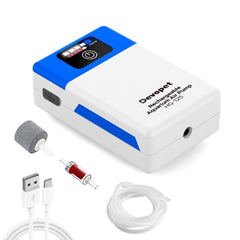 Devopet Battery Powered Aquarium Air Pump compact unit for portable aeration in tanks and bait buckets