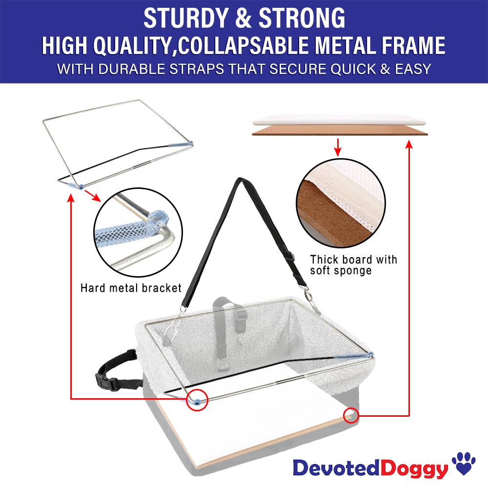 Devoted Doggy Deluxe waterproof bottom and washable liner prevent messes.