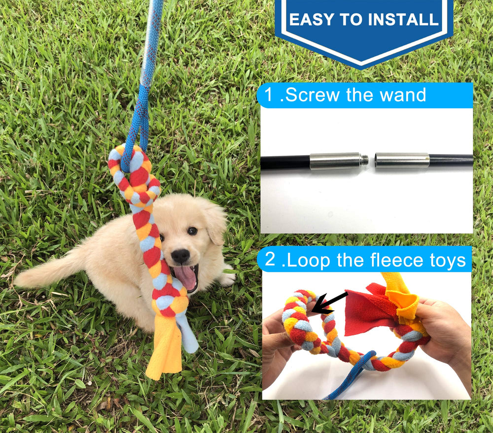 Dewonch easy-to-store two-section pole with non-slip grip for dogs of all sizes.