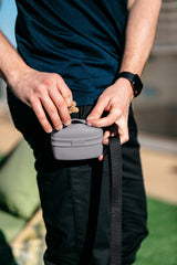 Dexas Pooch Pouch memory-silicone retains shape during sessions.