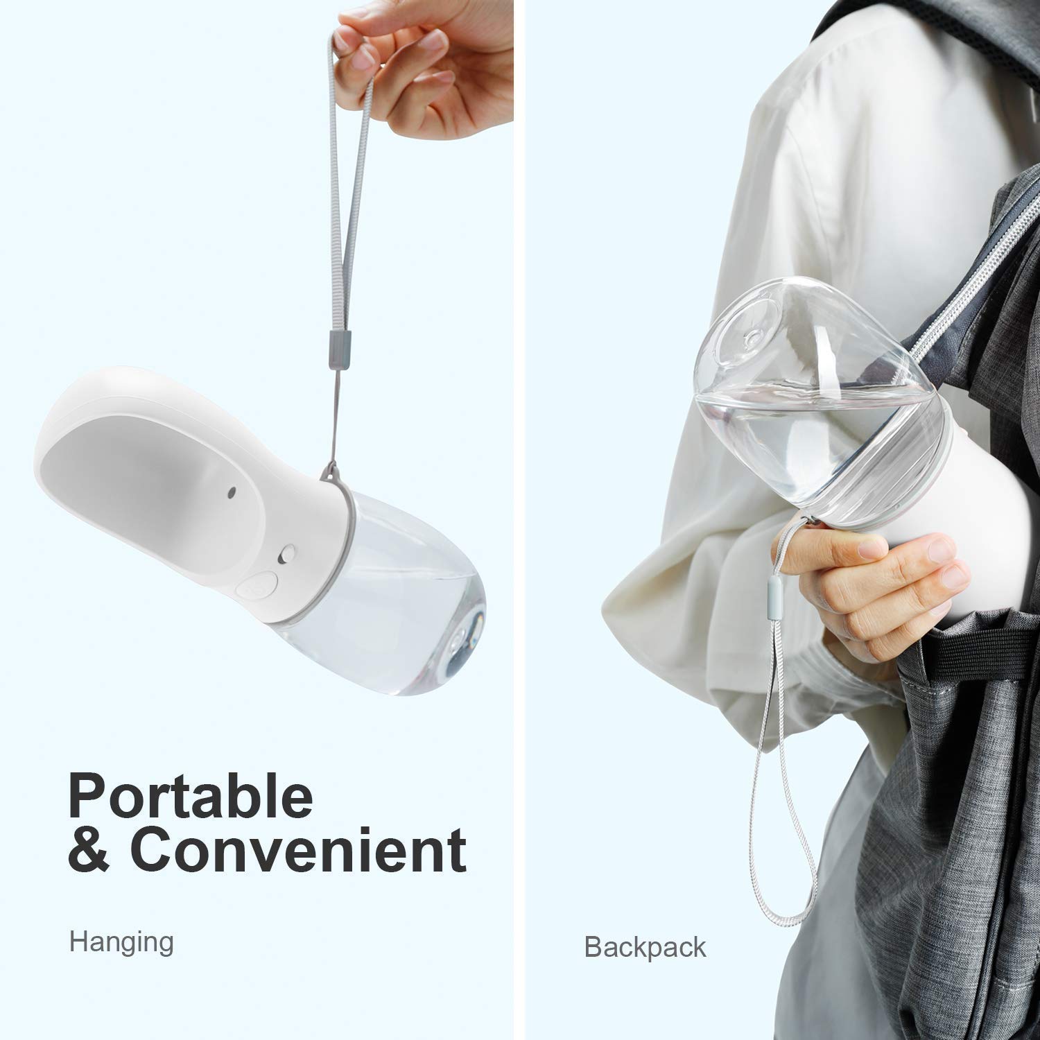 DEYACE backpack-friendly bottle fits in bags for easy outdoor adventures.