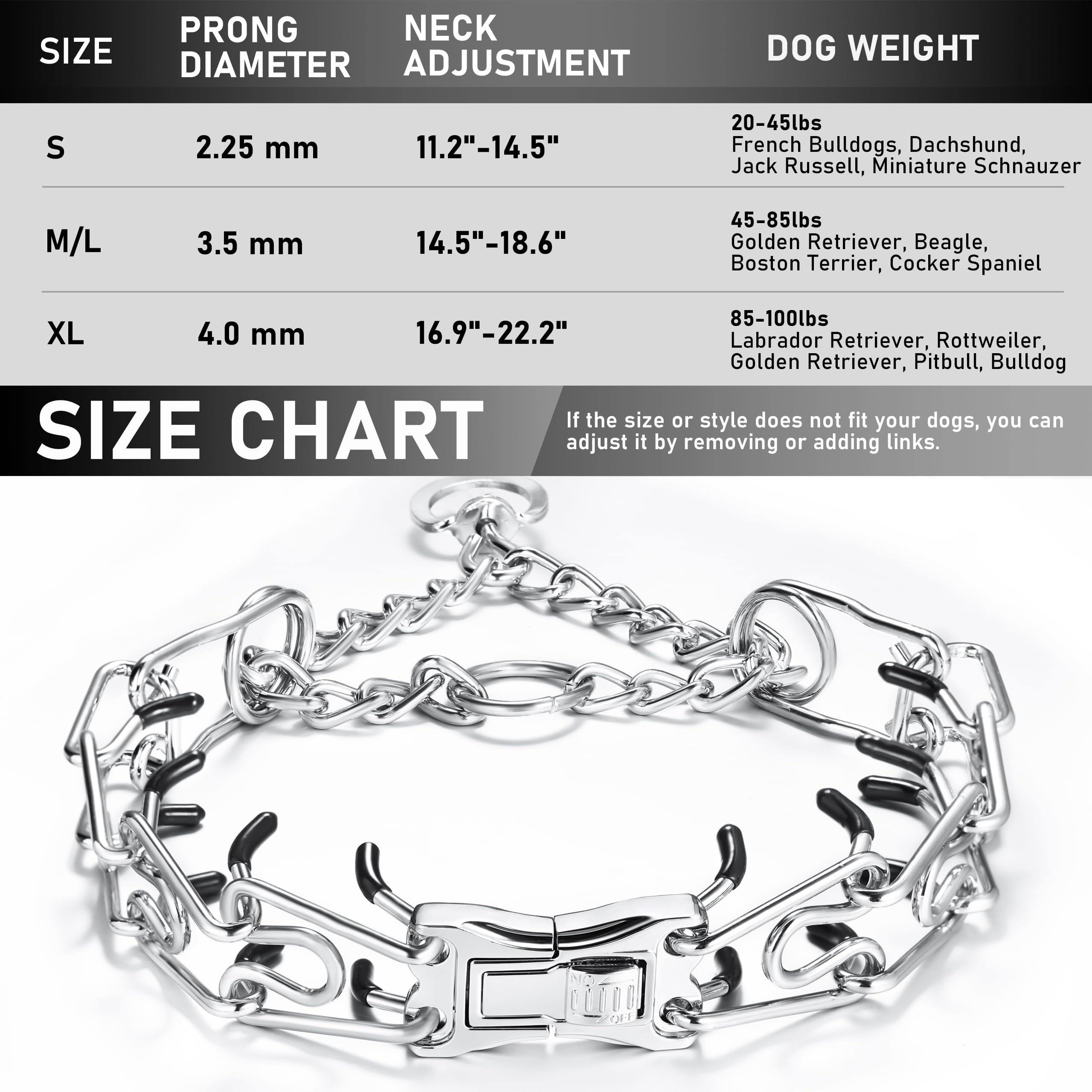 DEYACE durable collar suitable for pitbull and German Shepherd breeds.