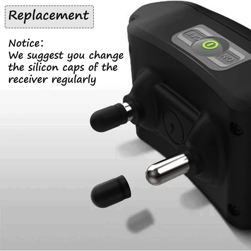 DEYACE rubber-cover pack illustrating easy replacement to refresh training collars