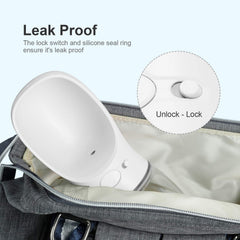 DEYACE 12oz portable bottle ideal for hiking and short walks.