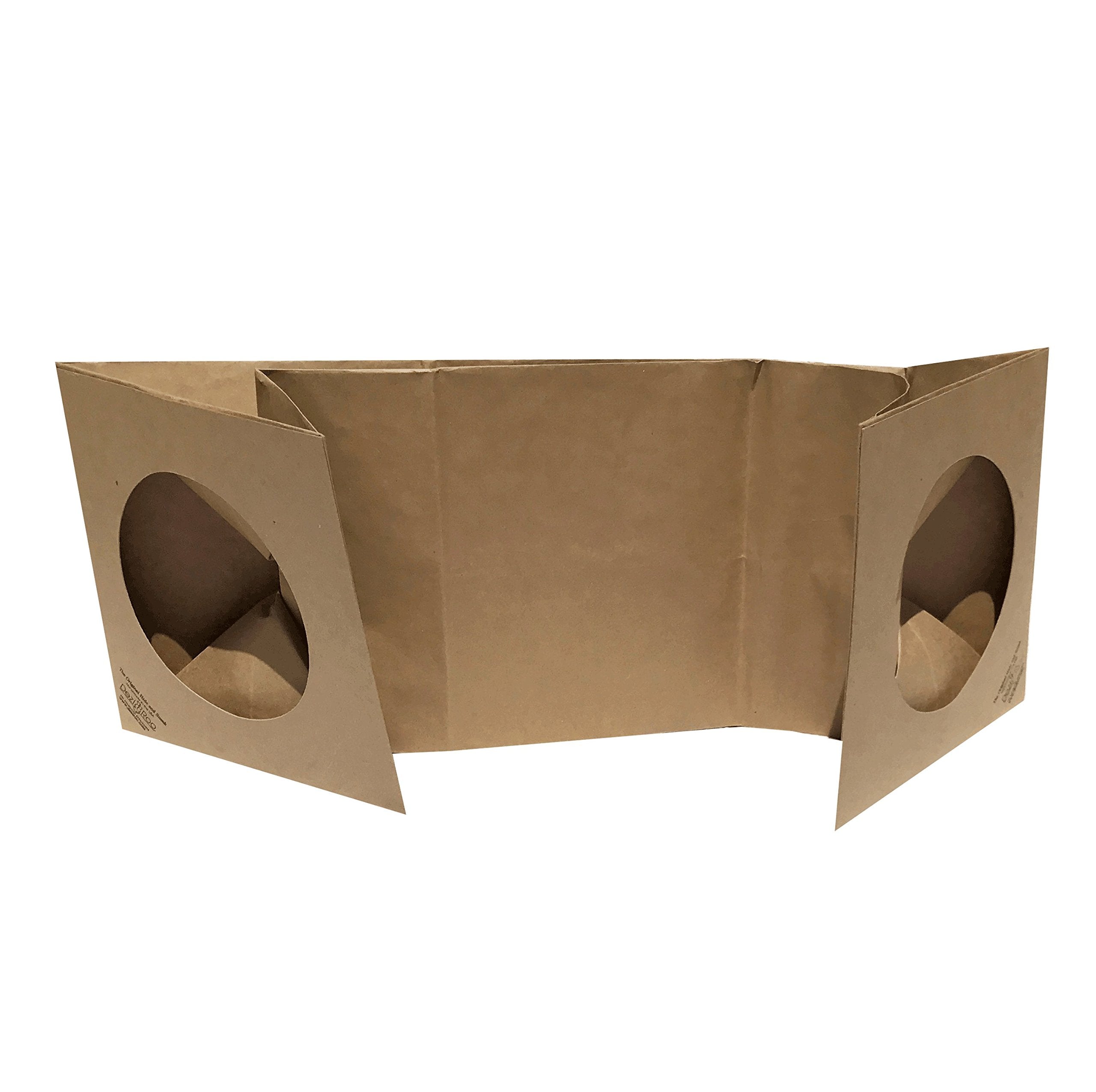 Dezi Roo eco-friendly paper material image underscores sustainable cat enrichment