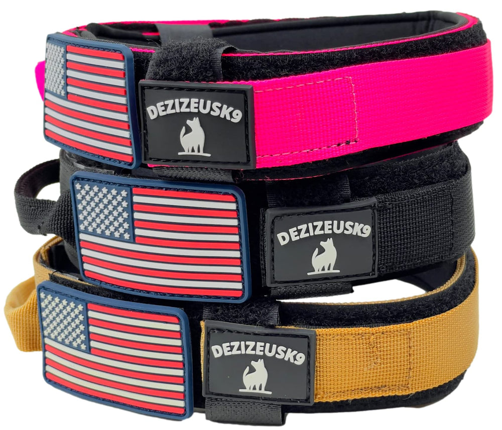 DEZIZEUSK9 quick-release buckle ensures secure fit with easy removal.