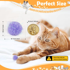 DF DUALFERV pom pom ball with glitter trim sparks curiosity during interactive play