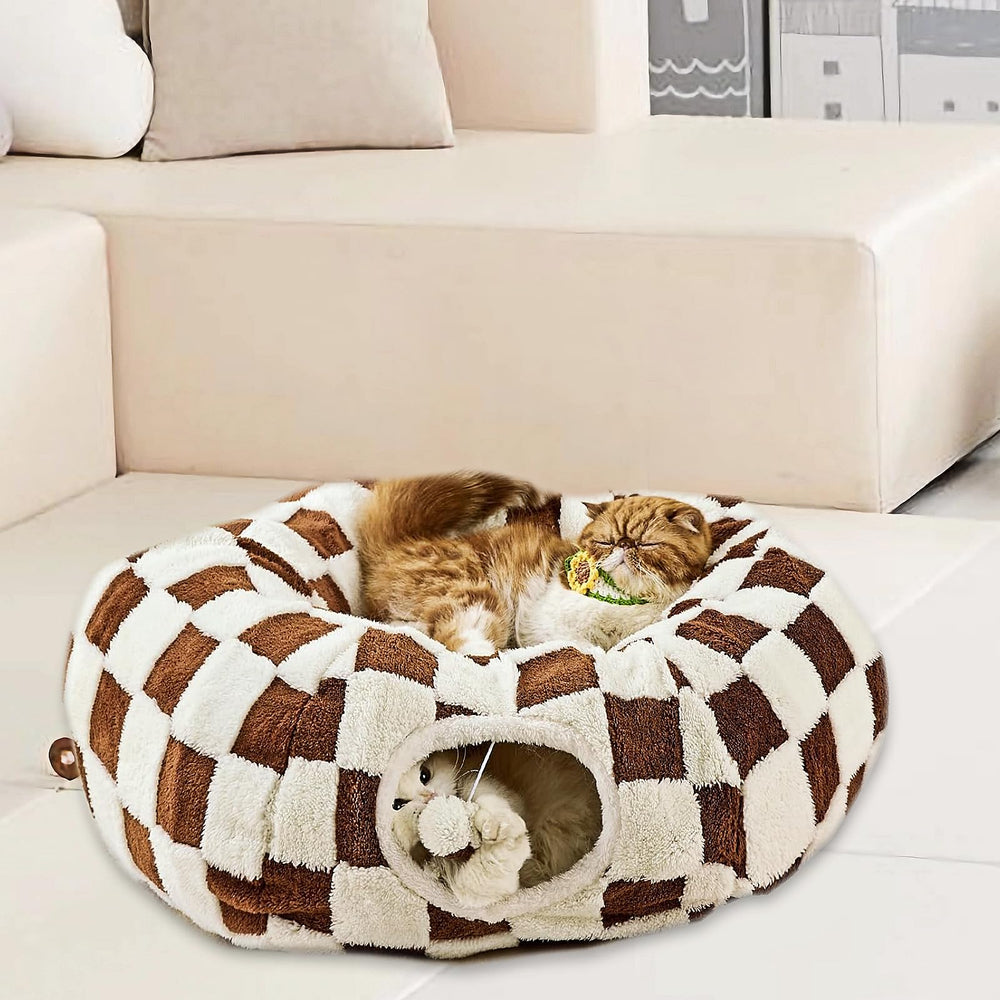DFENGDF cat tunnel bed is multi-pet friendly for households with several animals