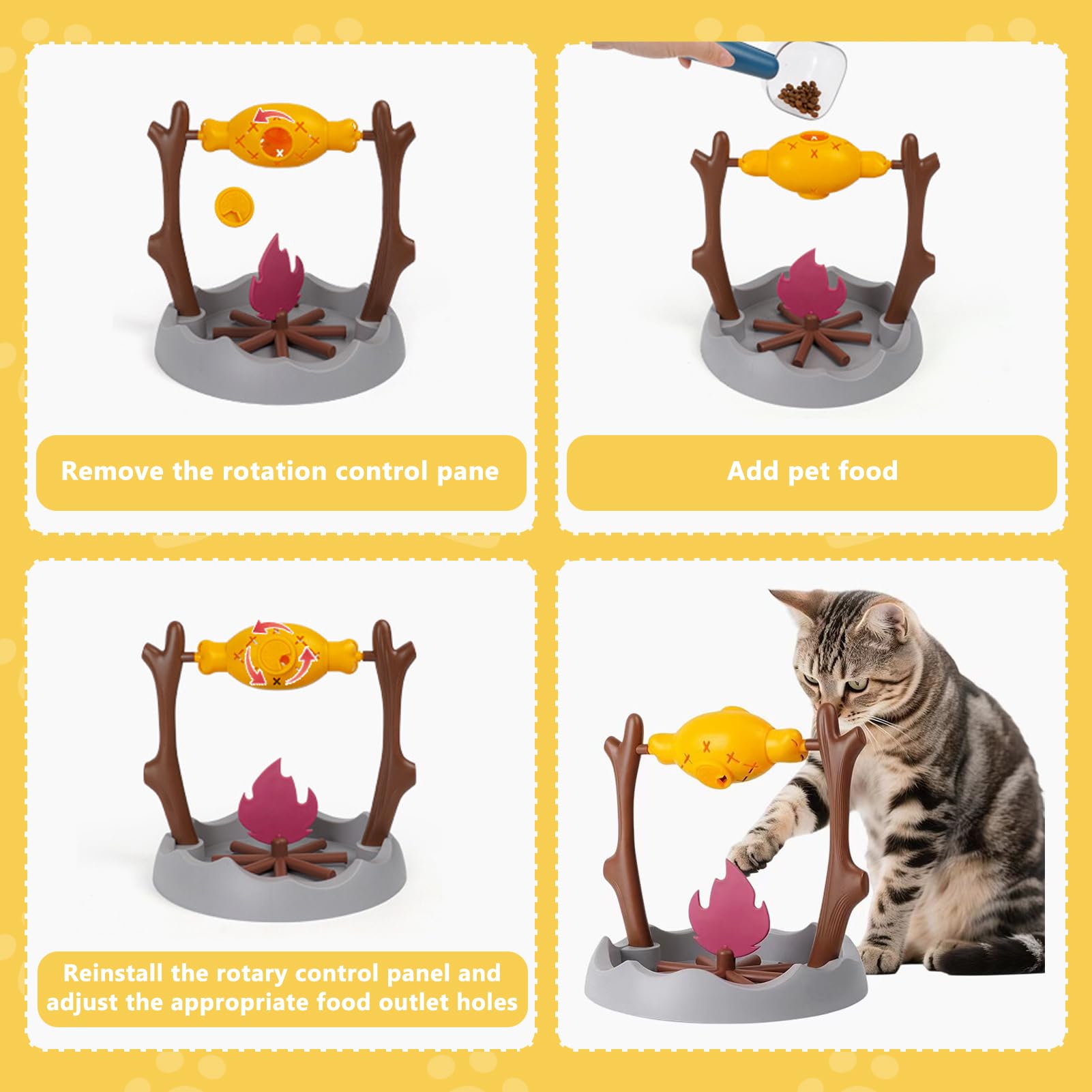 DFQ Cat BBQ Toy safe materials ensure non-toxic, safe enjoyment.