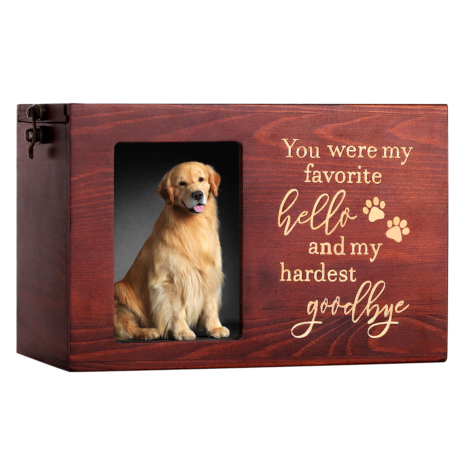 DGDCDV pet memorial urn front photo frame preserves cherished memories.