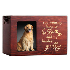 DGDCDV pet memorial urn front photo frame preserves cherished memories.