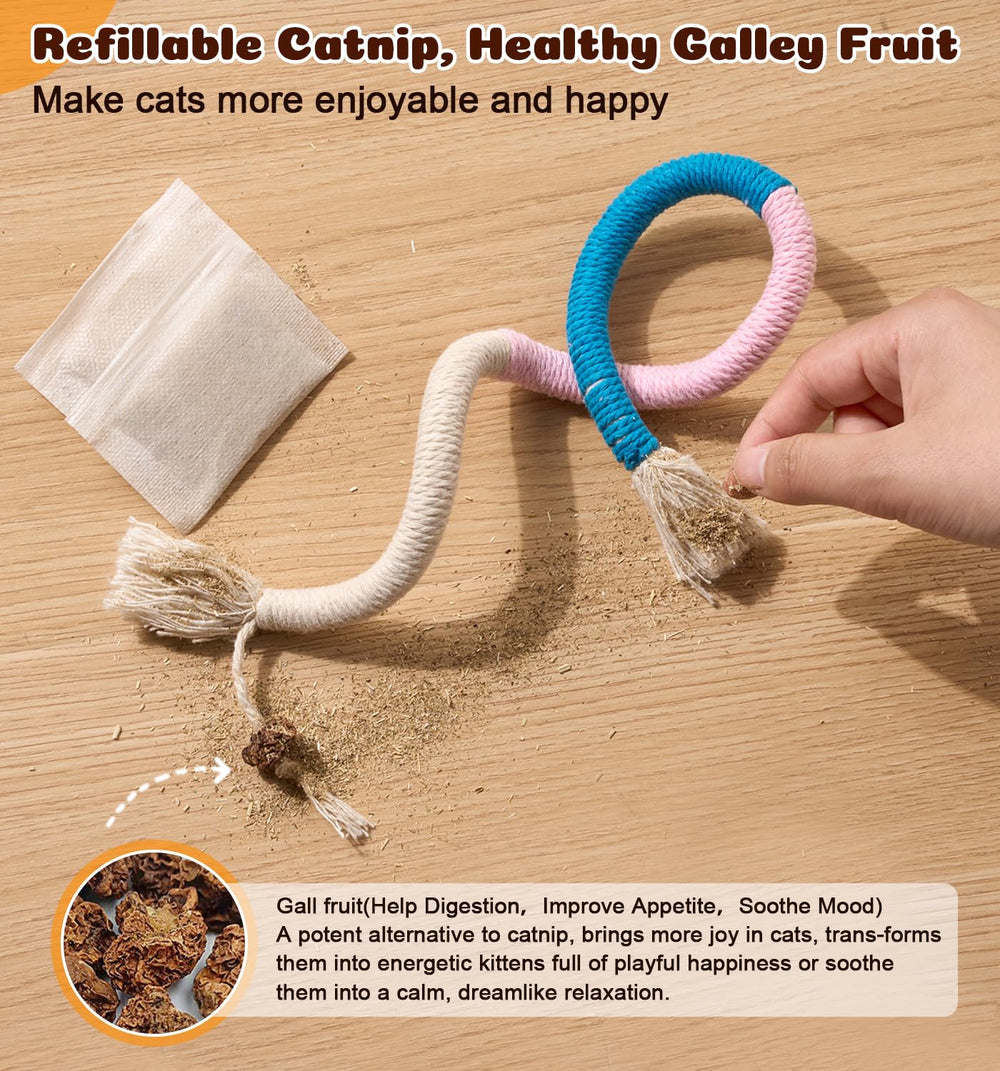 Dgerp Cat Chew Ropes interactive-play design keeps cats engaged and active.