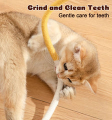 Dgerp Cat Chew Ropes teeth-cleaning design helps maintain gums and teeth.