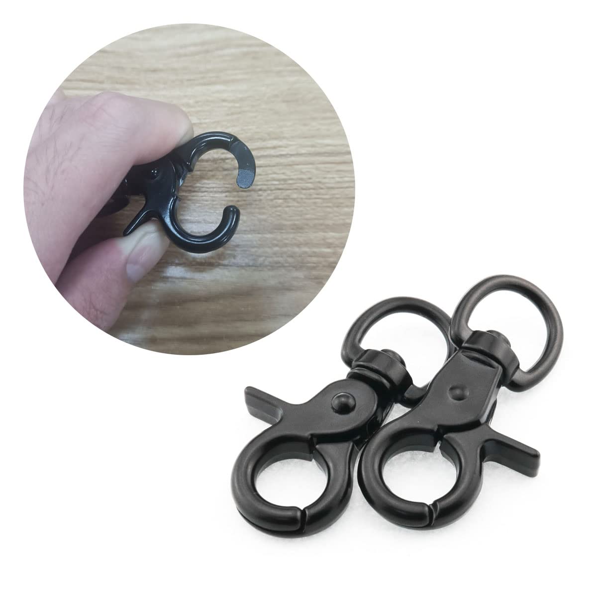 DGHAOP key-chain snap-hook 60mm ideal for everyday key rings and cage access.