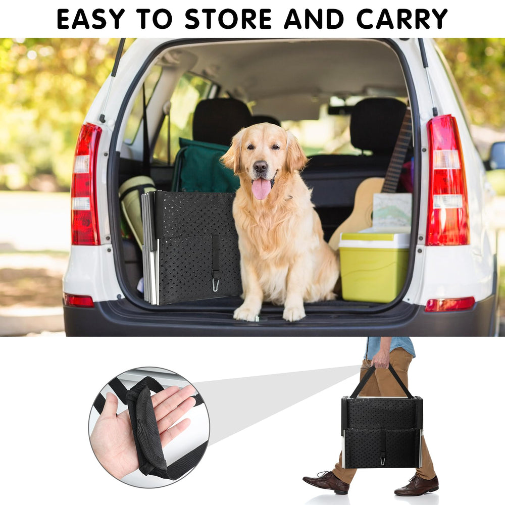 DGSL dog ramp in use inside car interior for easy entry.