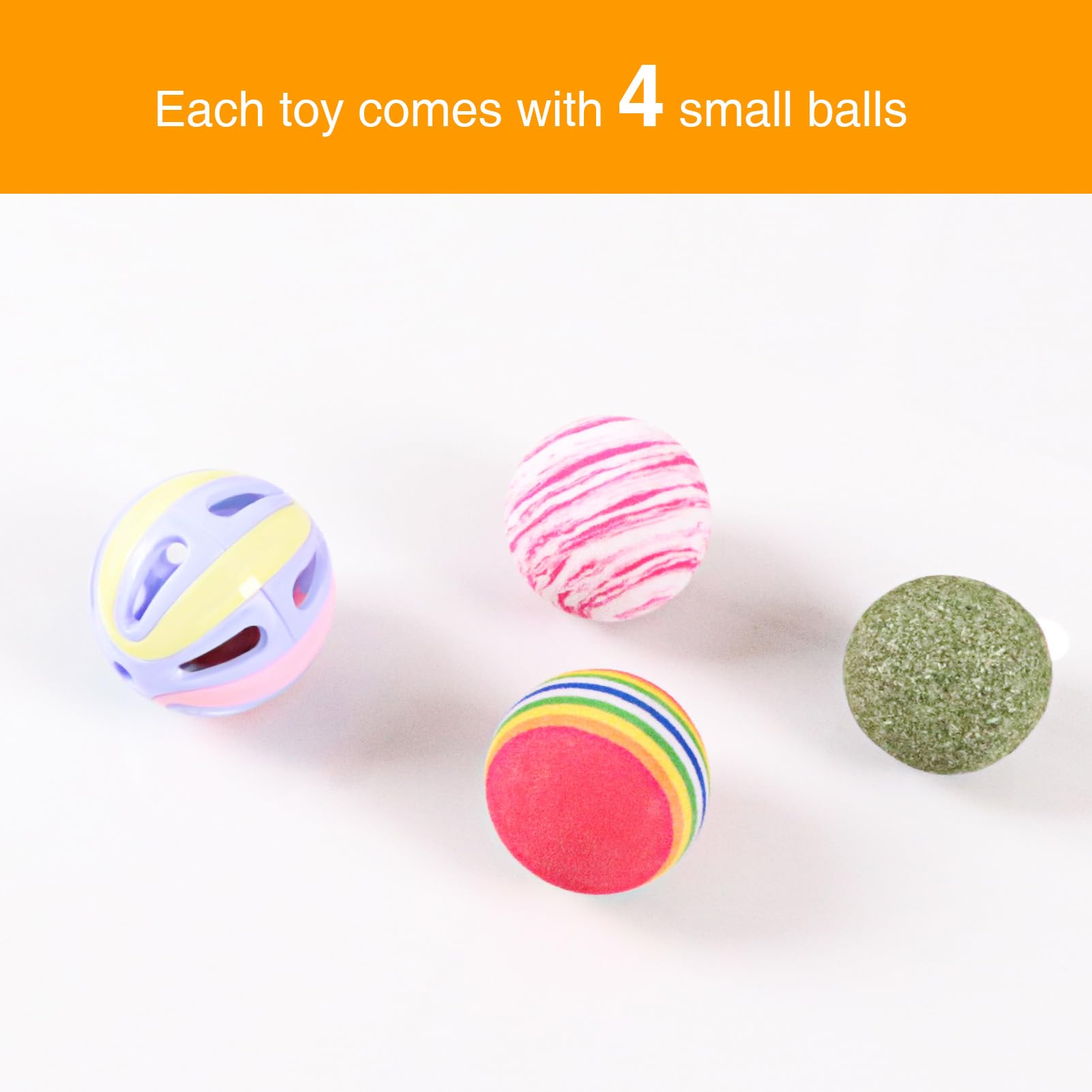 DI BI GRAMAS cat box puzzle balls inside engaging kitten with mini-chase activity.