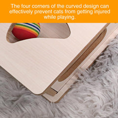DI BI GRAMAS cat box puzzle holes top and sides shown for interactive hunting toy.