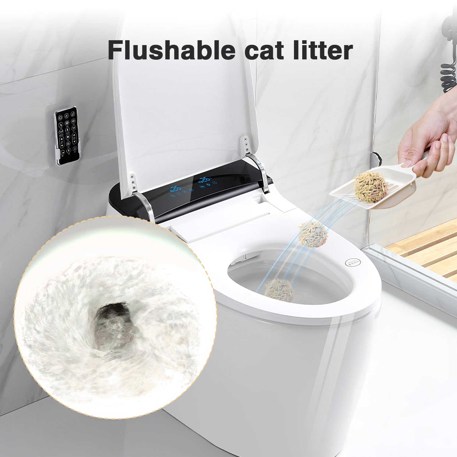 DI BI GRAMAS natural tofu litter shown in vacuum-packed bag