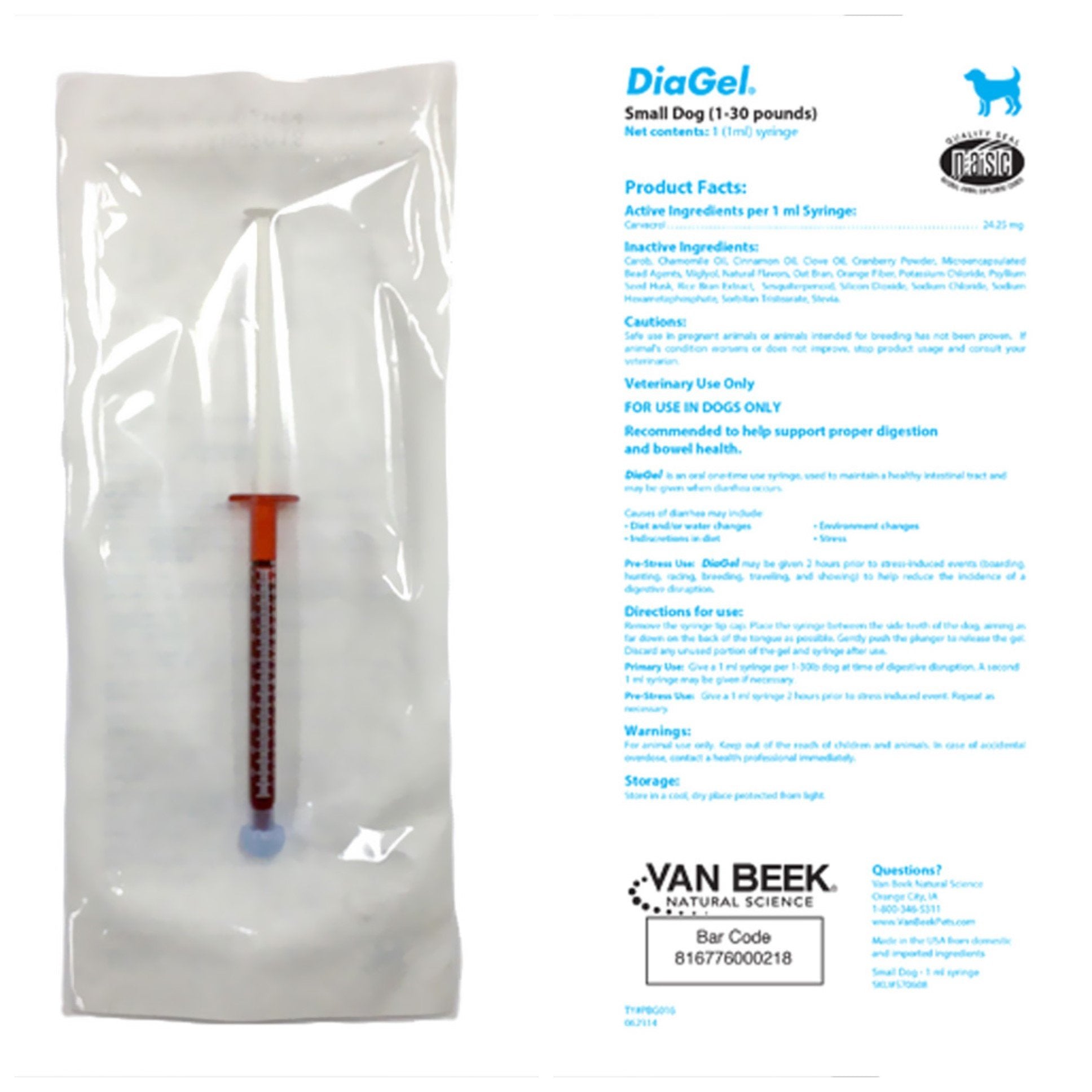 DiaGel two-pack box offers convenient digestion support for small dogs.