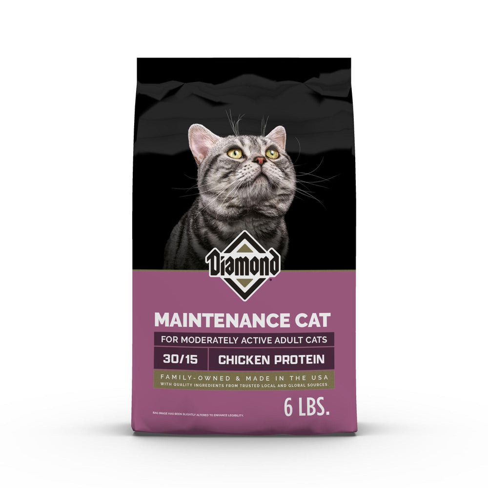 Diamond Legacy Diamond Maintenance Cat 6lb bag with balanced nutrition for moderate activity.