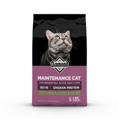 Diamond Legacy Diamond Maintenance Cat 6lb bag with balanced nutrition for moderate activity.