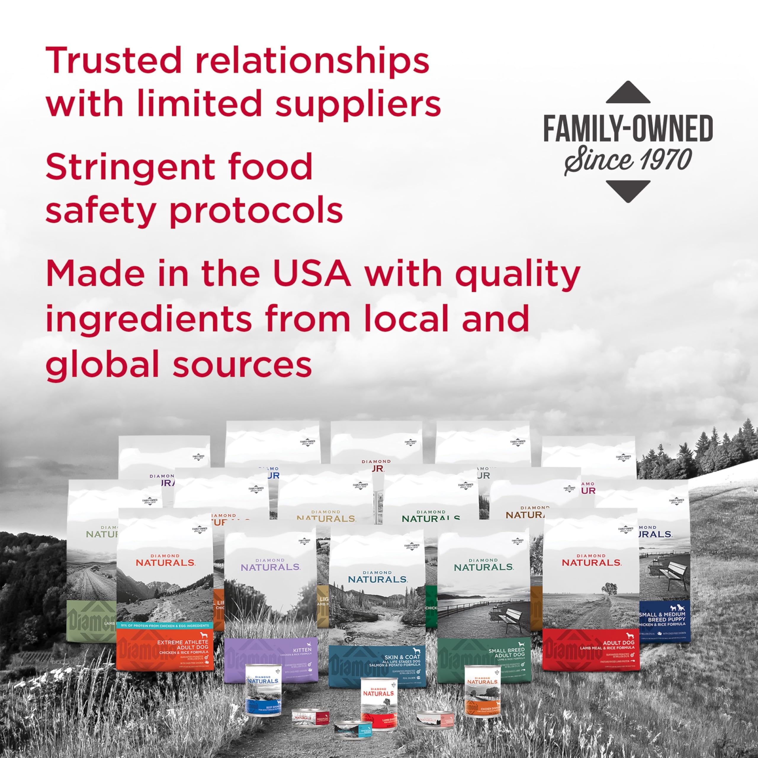 Diamond Naturals made in USA with quality ingredients.
