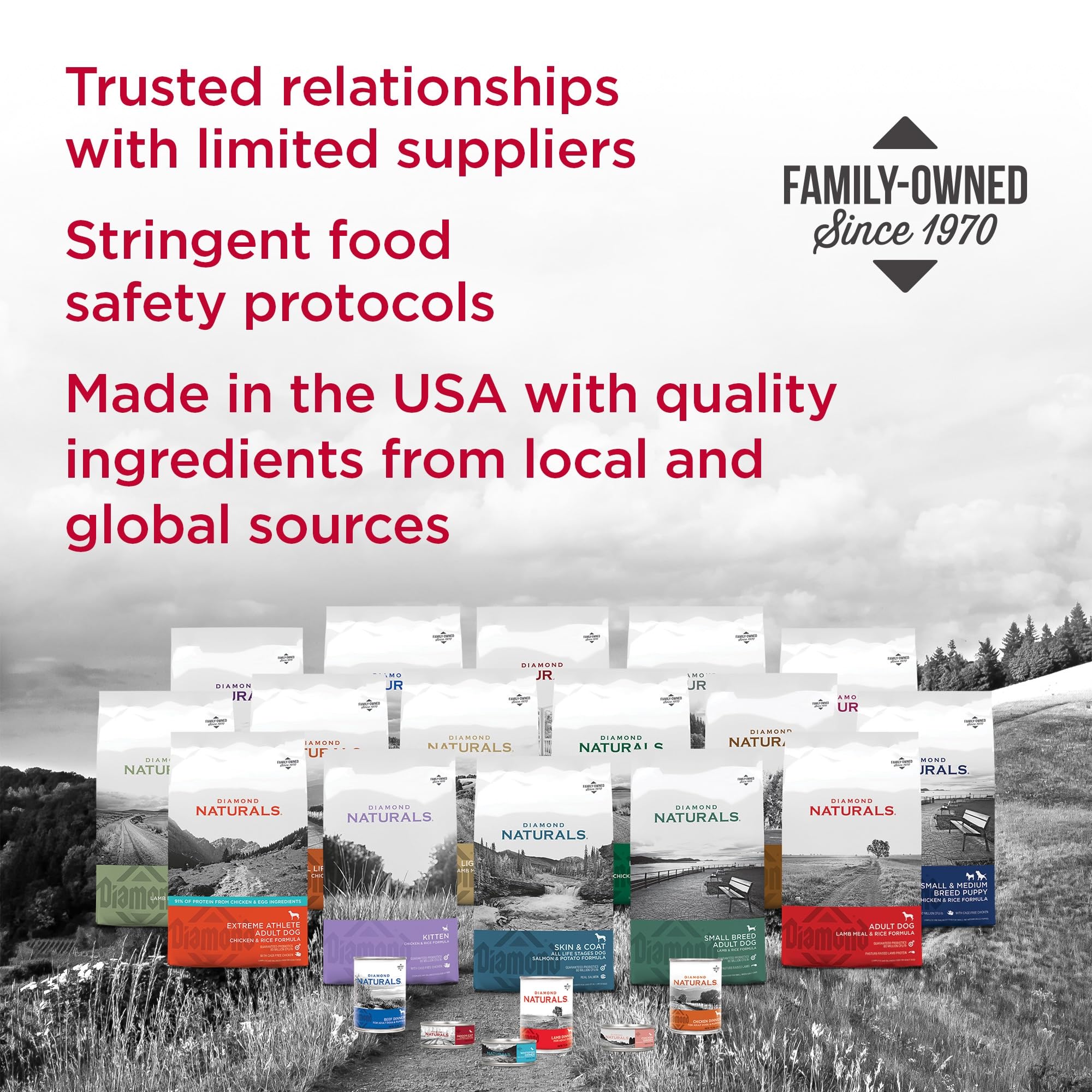 Diamond Naturals USA-made family-owned product with trusted ingredients for small breeds.