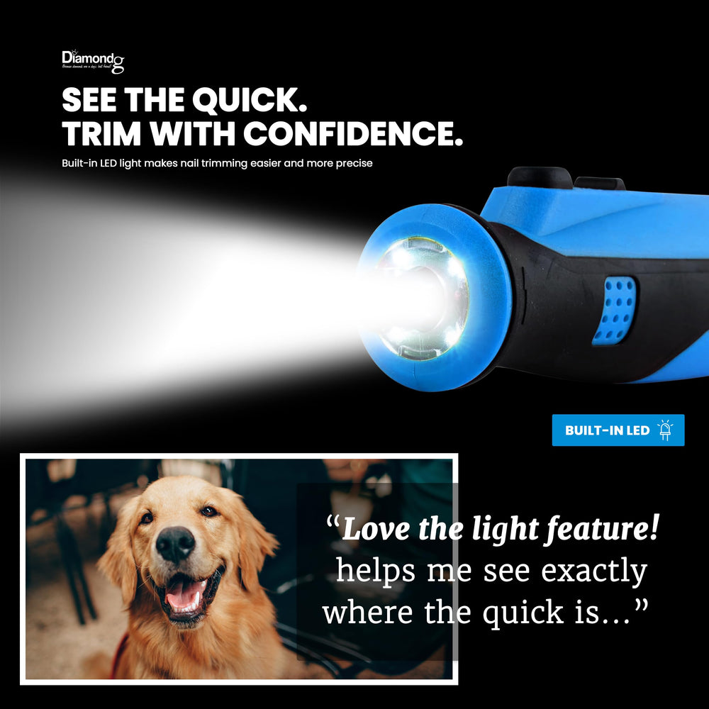 Diamondg cordless dog nail grinder ergonomic grip for comfortable use