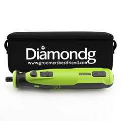 Diamondg cordless dog nail grinder with LED light for precise trimming.