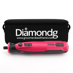 Diamondg cordless dog nail grinder LED tip for precise trimming in low light.