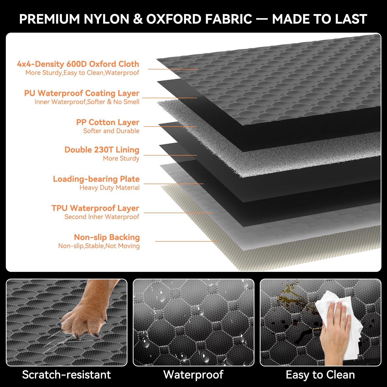 DIAMOOKY easy-clean design with quick wipe-down or vacuuming