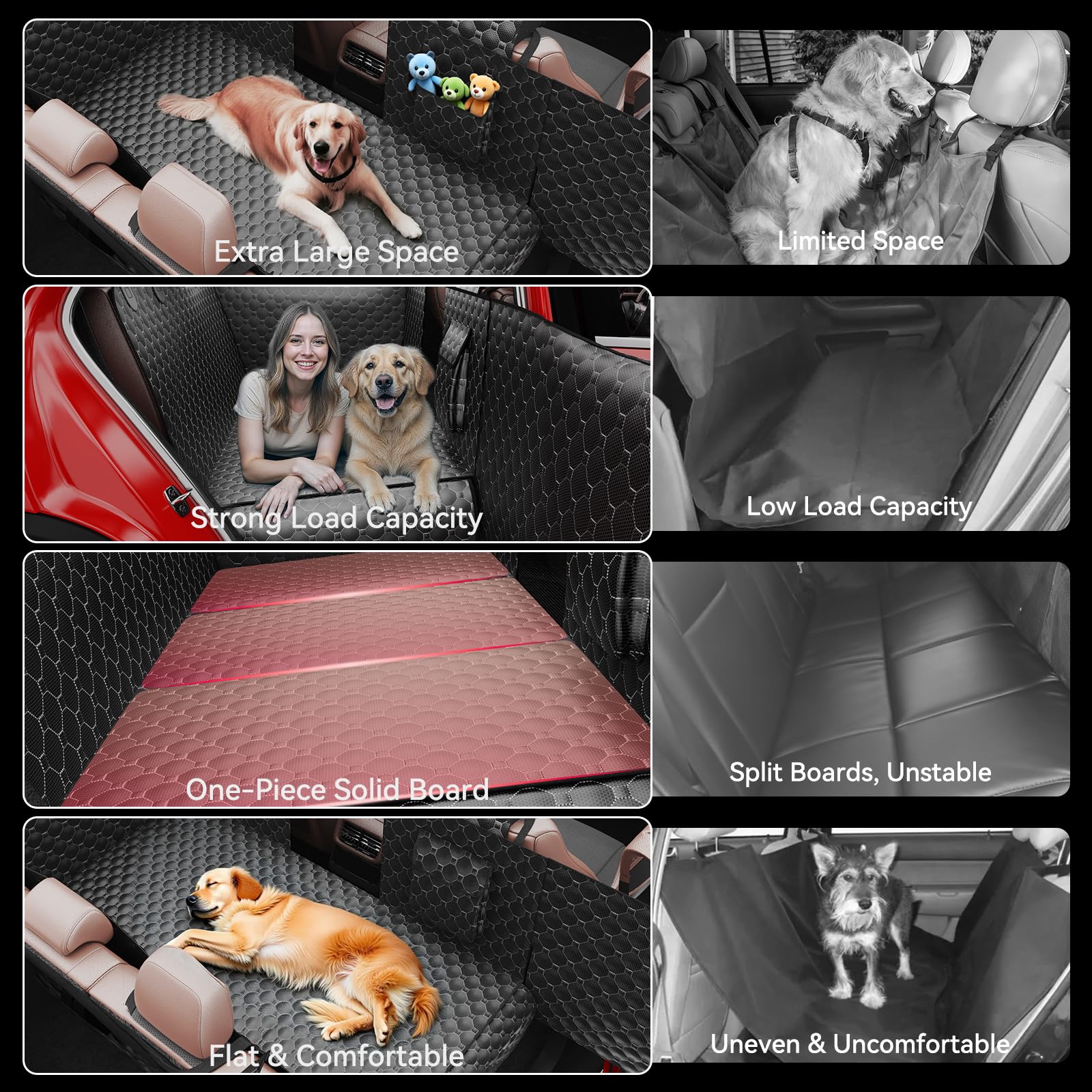 DIAMOOKY mesh window maintains visibility and pet interaction during rides