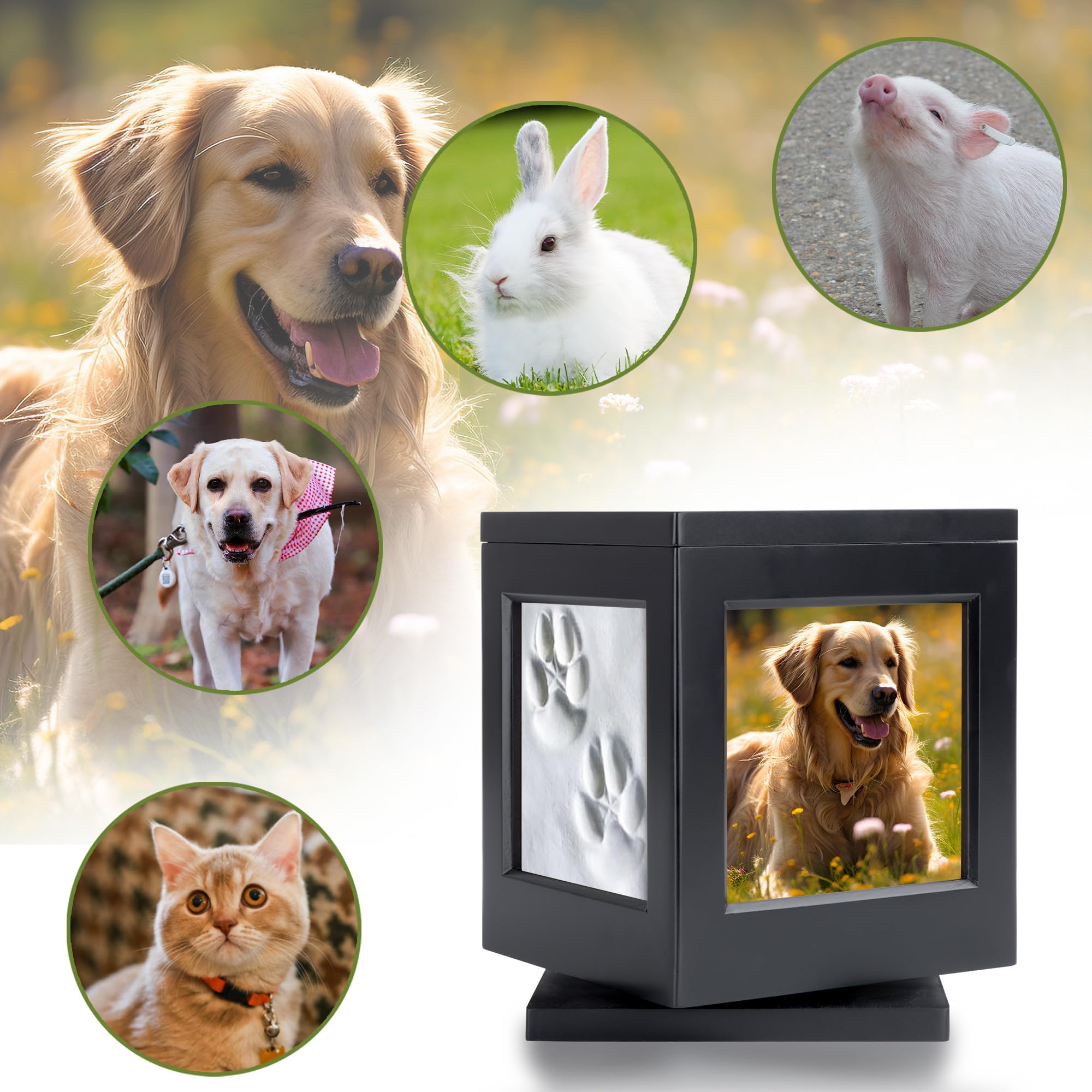 DiDiBirDi claw-print engraving adds a personal memorial touch.