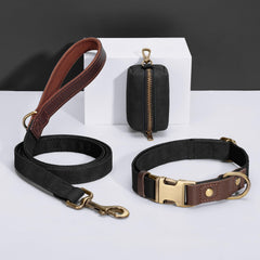 Didog Classic Poop Bag Holder color options display nine stylish PU leather finishes