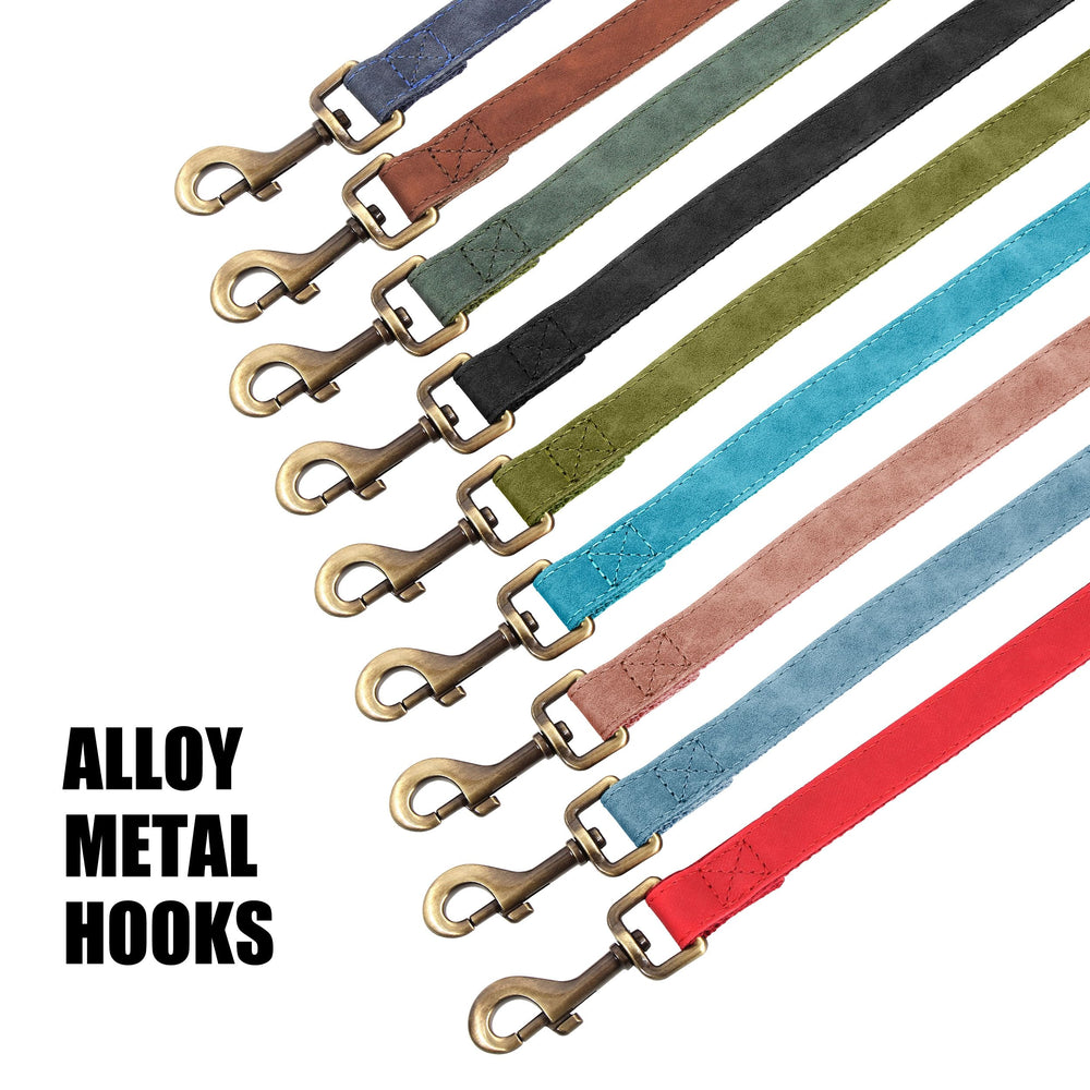 Didog leash with D-ring on the handle for clips and accessories.