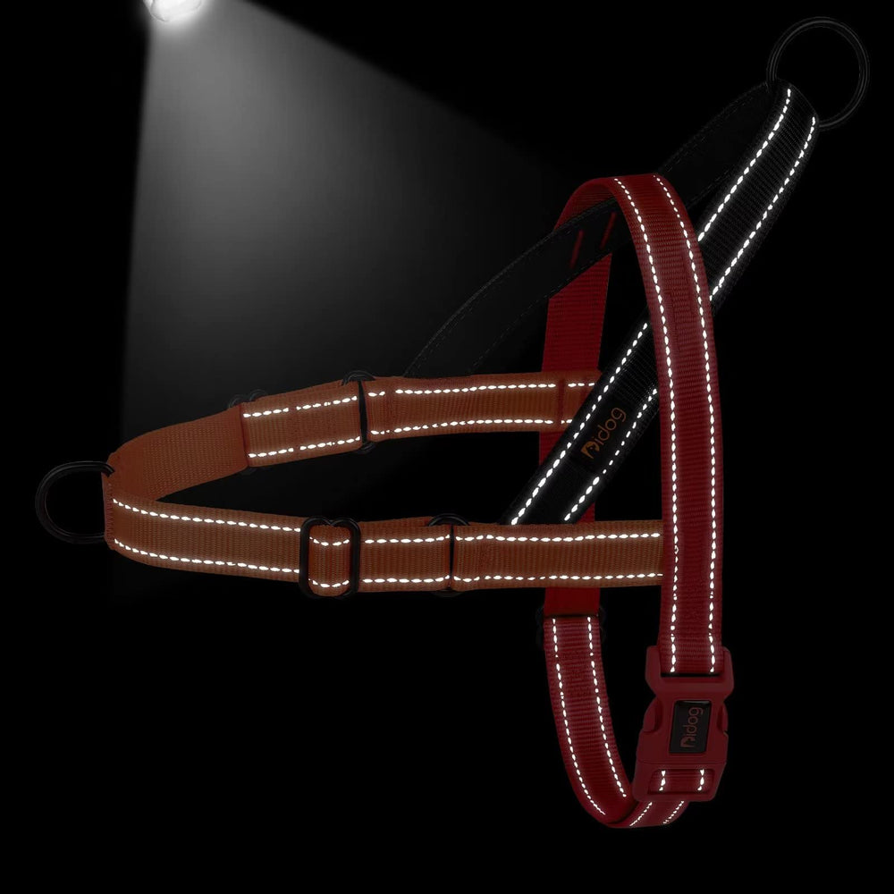 Didog reflective strips harness red improves day and night visibility