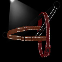 Didog reflective strips harness red improves day and night visibility