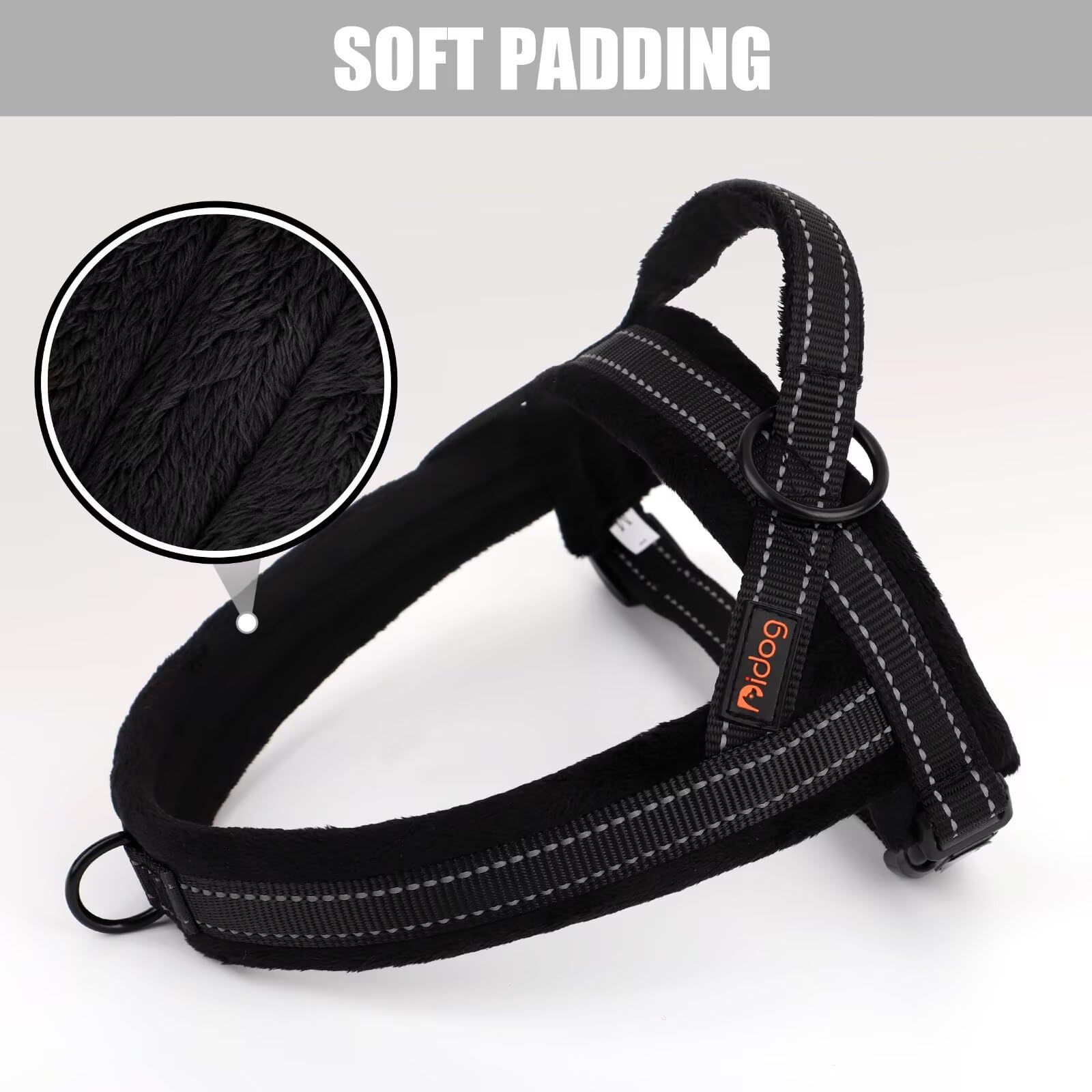 Didog quick-fit buckle close-up shows no-pull design benefit