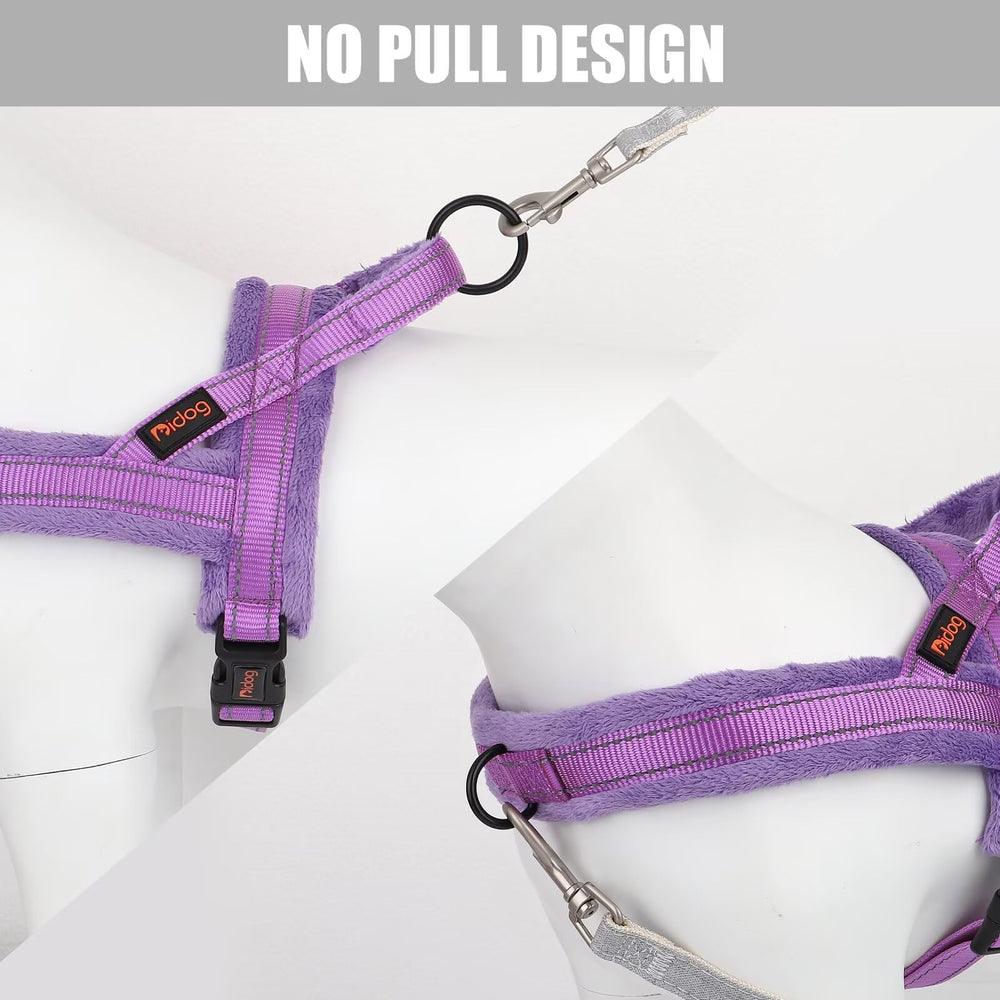 Didog harness single-buckle design for quick on/off