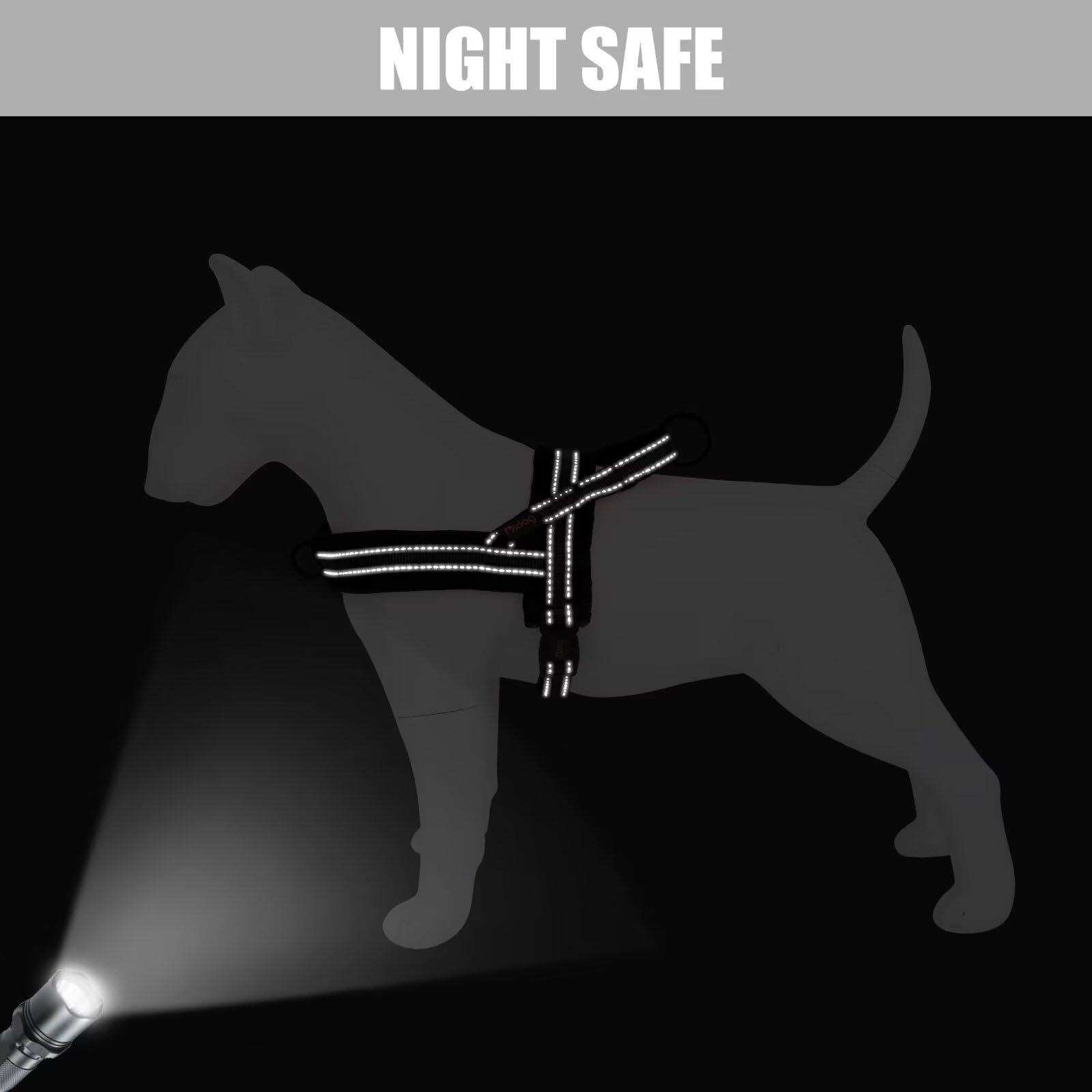 Didog padded harness in use during walk emphasizing comfort for pet