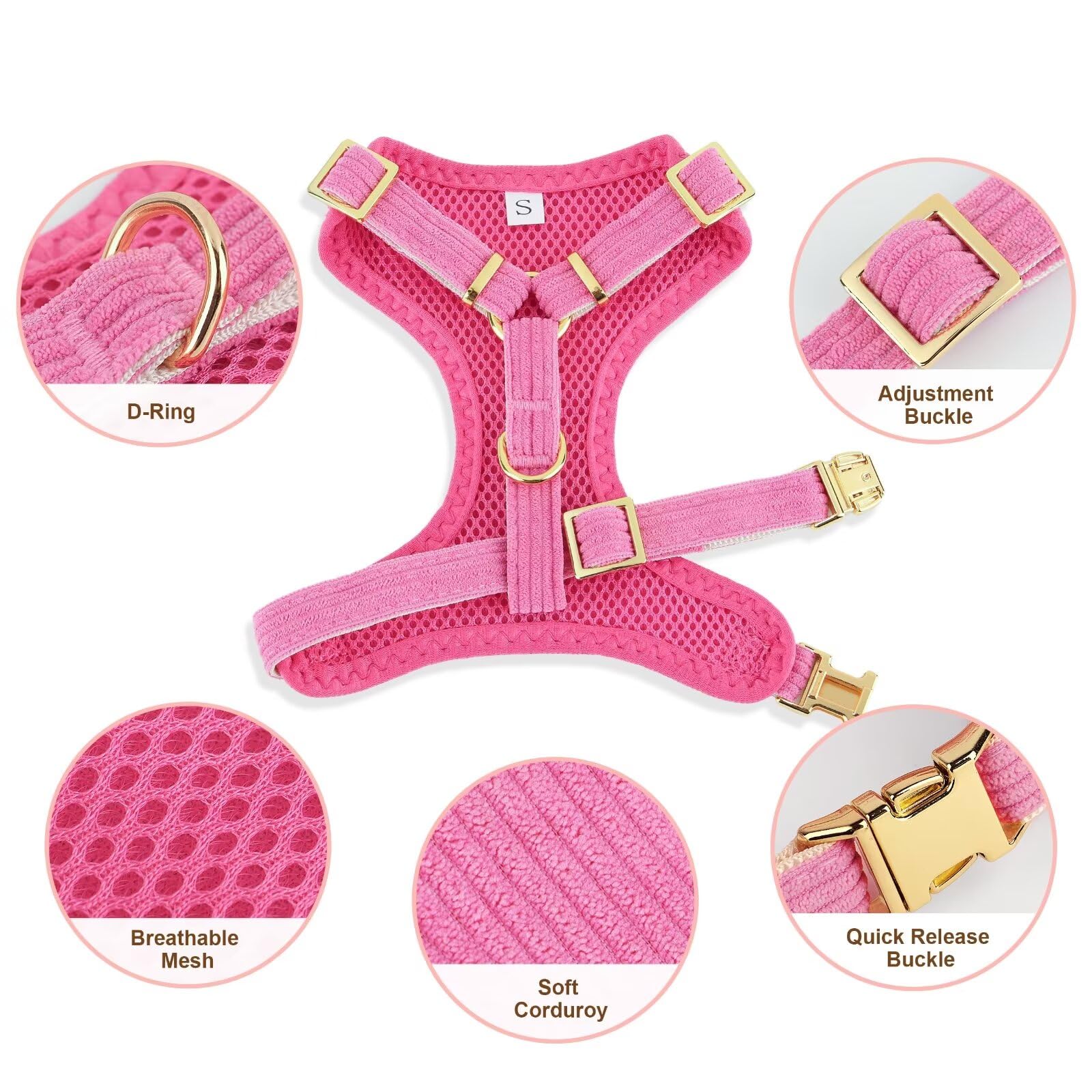 Didog plush velvet and air-mesh lining for soft comfort.